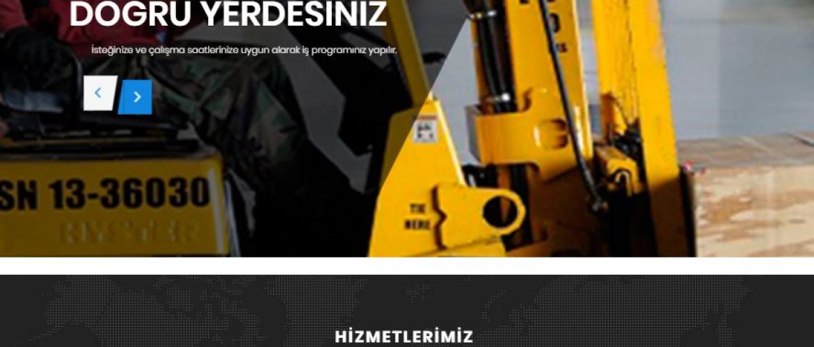 İzmirde Kiralık Forklift Web Sitemiz Yayında