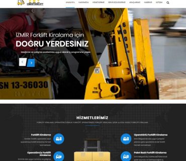 İzmirde Kiralık Forklift Web Sitemiz Yayında